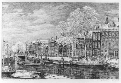 Bierkade-Wagenbrug den Haag in Ao 1915