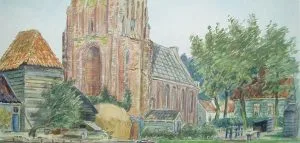 Kerk van Ransdorp (aquarel)